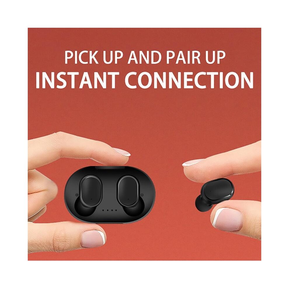 (White A6S) Earphones wireless Bluetooth earphone for iphone xiaomi Xiomi Redmi Huawei S