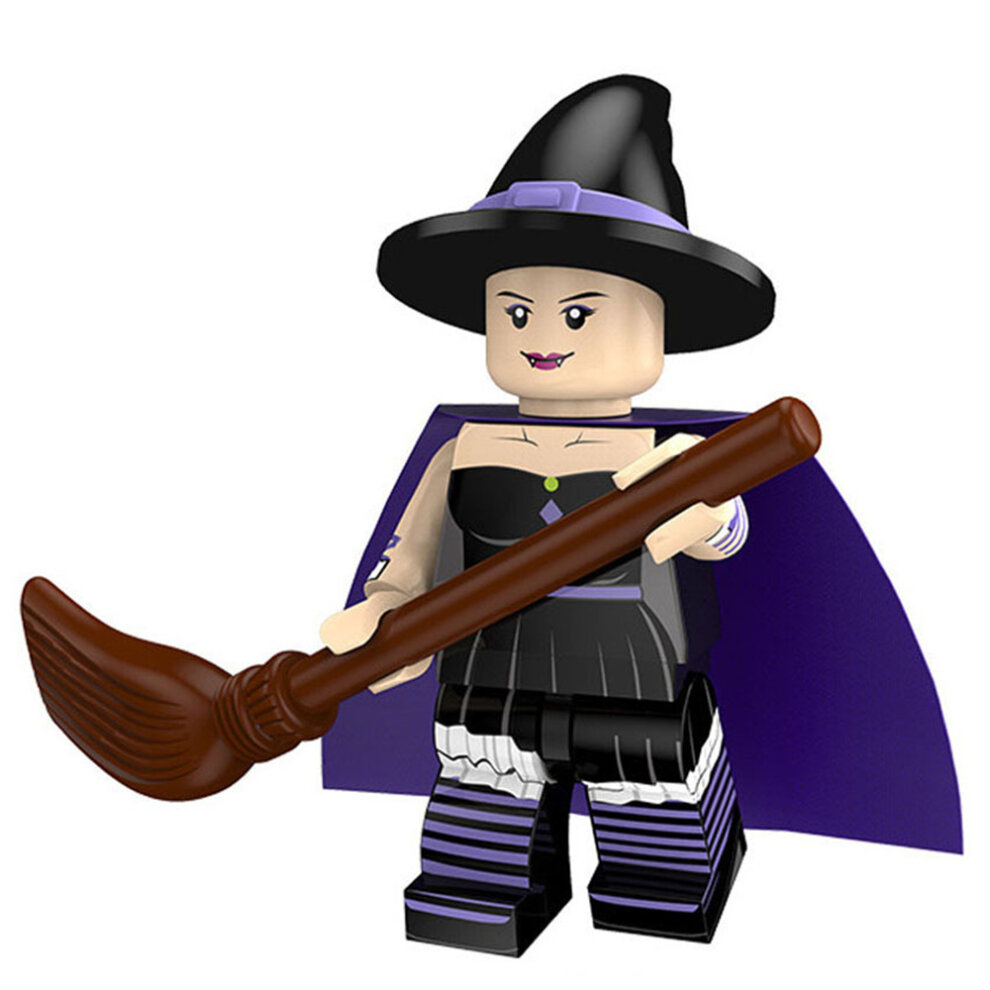 16PCS Halloween Vampire Witch Pumpkin Man Lego Man
