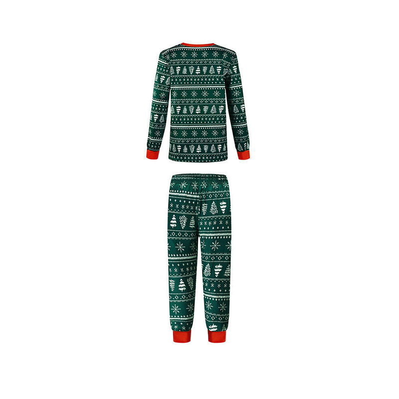 (Baby 3M) 2023 New Christmas Mom Daughter Dad Son Matching Outfit Santa Tree Print Pajamas Set Casual Loose Sleepwear Xmas Family Look Pjs