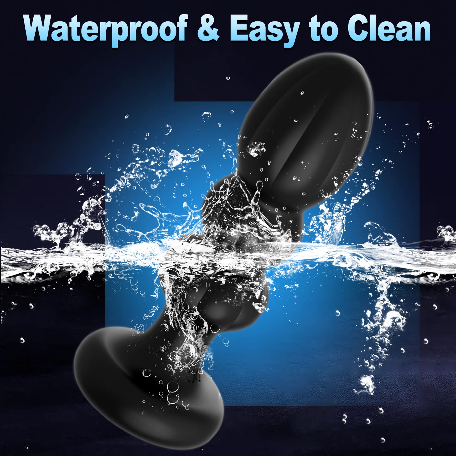 Thrusting Anal Butt Plug Vibrator Prostate Massager Wireless G Spot Vibe Dildo Adult Sex Toys for Couples Gay Male Women Male Masturbation Remote Control with 5 Vibration Mode Rechargeable