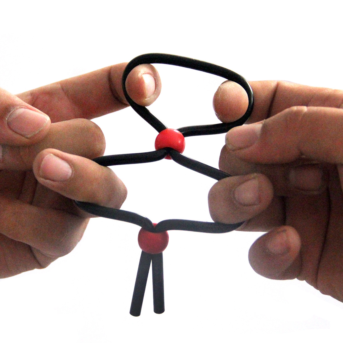 Cock Ring  Adult Sex Toys Love Rings Basic Silicone Penis Ring for Erection Enhancing Long Lasting Stronger Men Delay Control Stretchy Medical Safe Adjustable Games Black 3 Pcs Set
