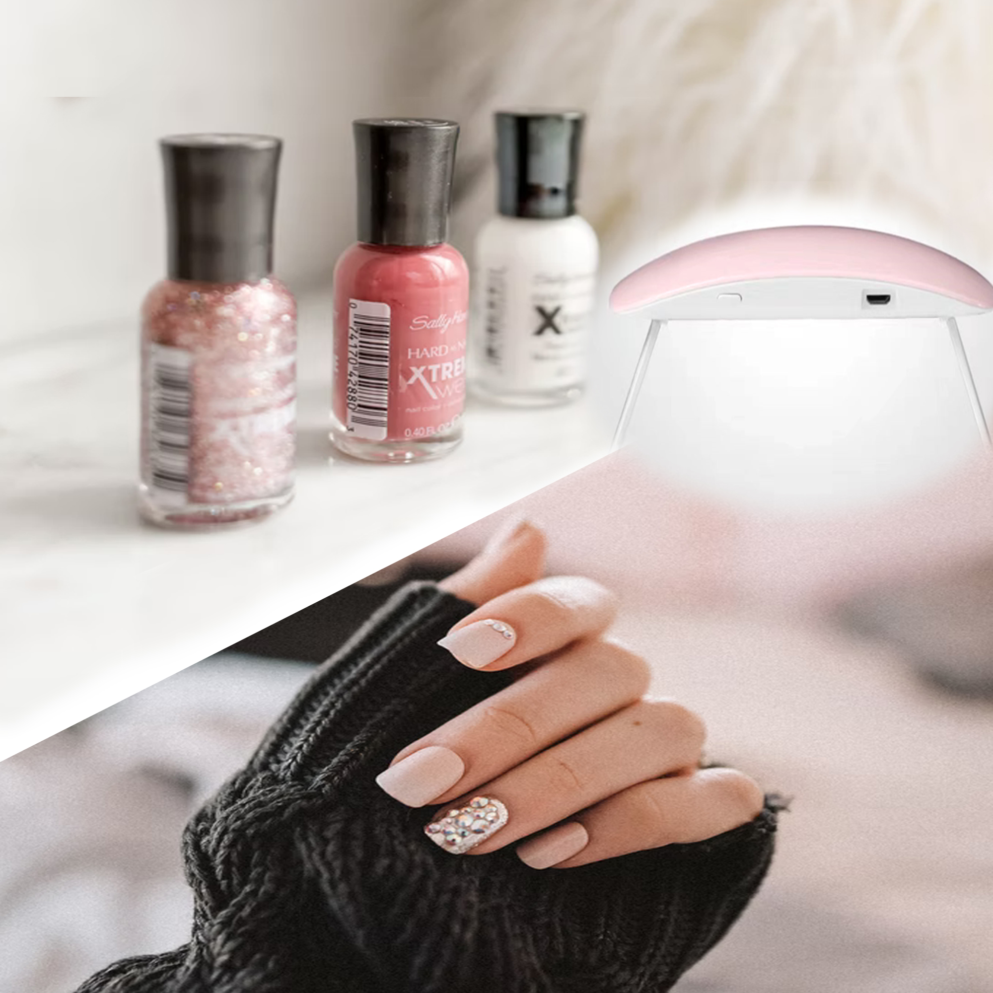 LED Nail Lamp Mini Portable Nail Dryer UV LED Nail Curing Lights USB Charging 2 Timers Travel Size for Gel Nail Polish Curing Gift for Valentines Day Mothers Day