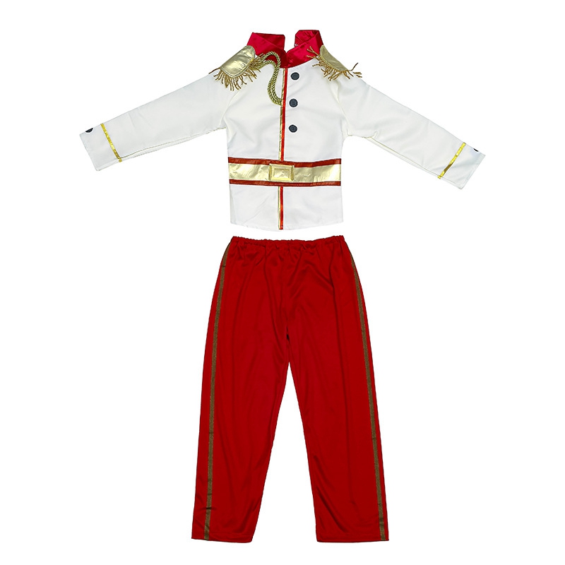 (3~4 Years) Kids Boys Prince Charming Costume Medieval Royal Prince Dress Up Outfits Halloween Carnival Fairytale Cosplay Princes Costumes