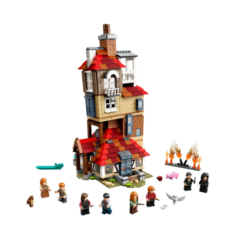 Harry Potter Attack on The Burrow Building Kit Fit Lego