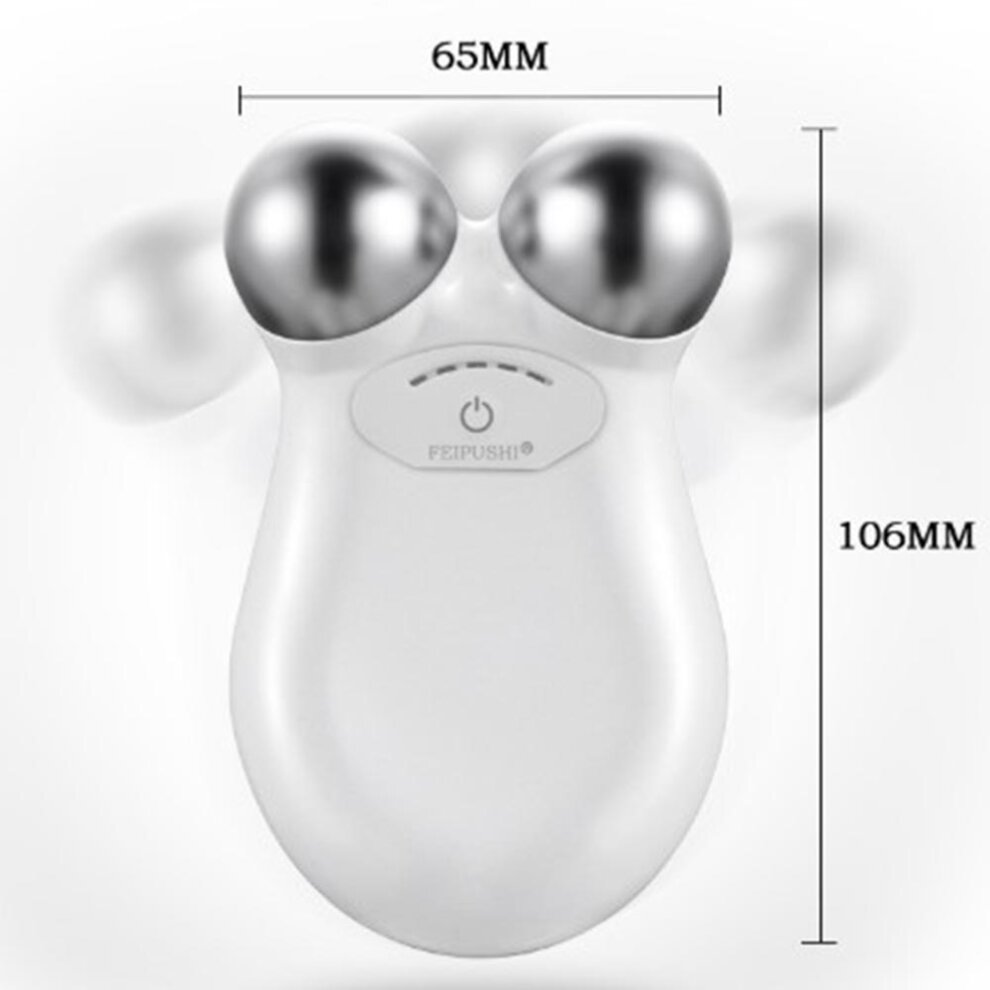(Pink) Microcurrent Facial Slimming Device Lifting Firming Skin Rejuvenation Facial Home Beauty Magic Lines Artifact Portable
