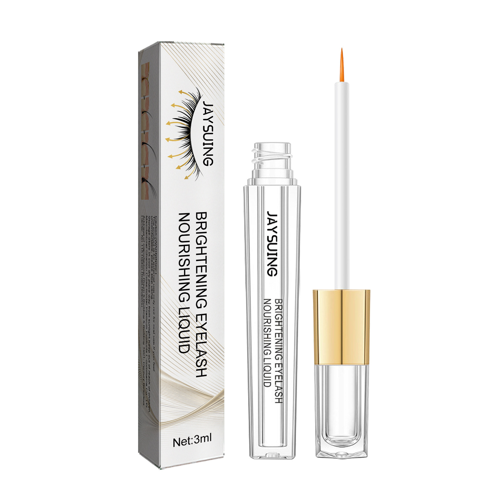 Eyelash Growth Serum Enhancement Eyelash Liquid Lash Nourishing Essence Eyelashes Enhancer Lengthening Moisturizing Thicker 3ml