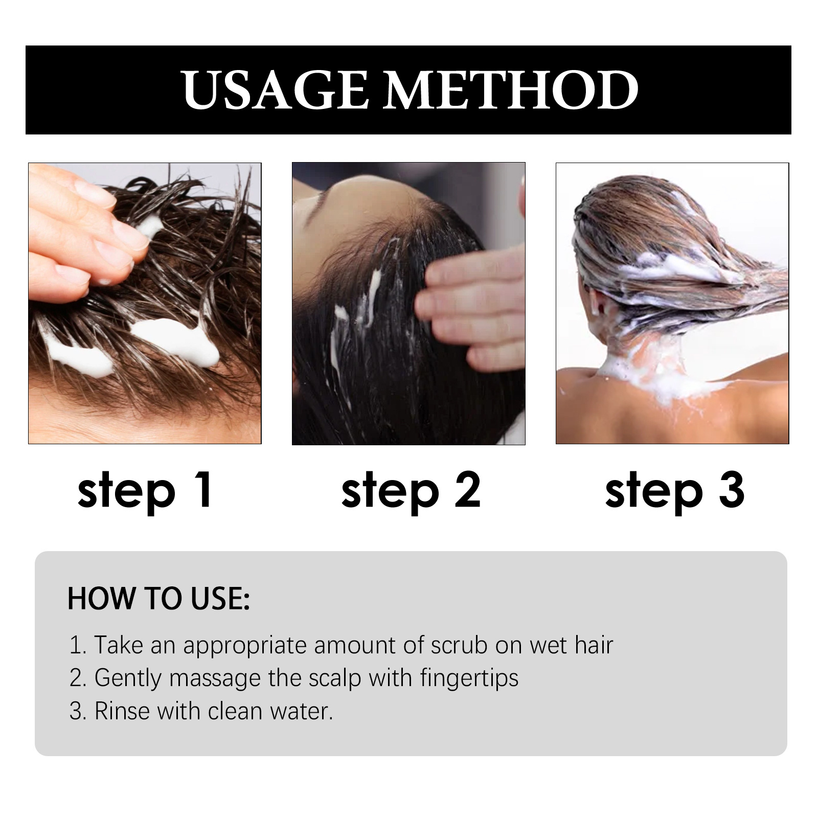 Exfoliating Hair Scrub Cream Anti Dandruff Anti Itching Oil Control Deep Cleansing Refresh Nourishes Scalp Treatment Dense Fluffy Hair 50g