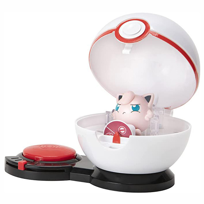 (Pikachu) Pokémon Surprise Attack Game Battle Figures with Six Attack Discs Poké Balls of Pikachu Charmander Bulbasaur or Squirtle Figures Toys for Junior and Master Trainer Training Kids Gifts