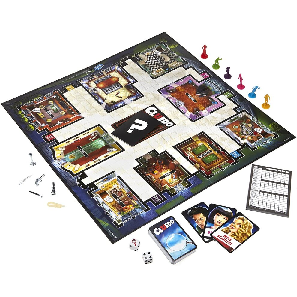 Hasbro Gaming Cluedo the Classic Mystery Board Game For 2 to 6 Players