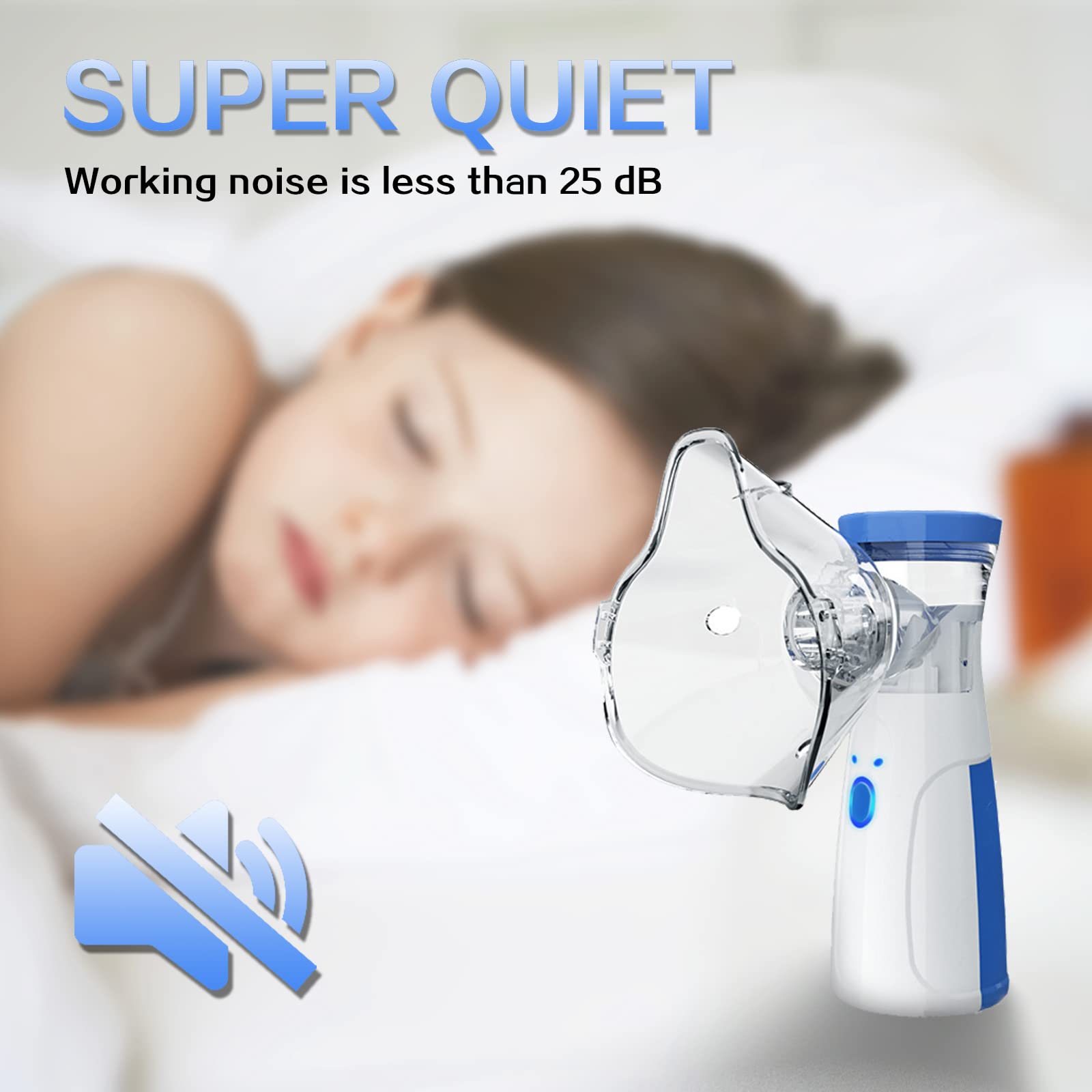 Handheld Nebuliser Machine Nebuliser with Portable Design  Designed Device Suit for Home and Travel Use