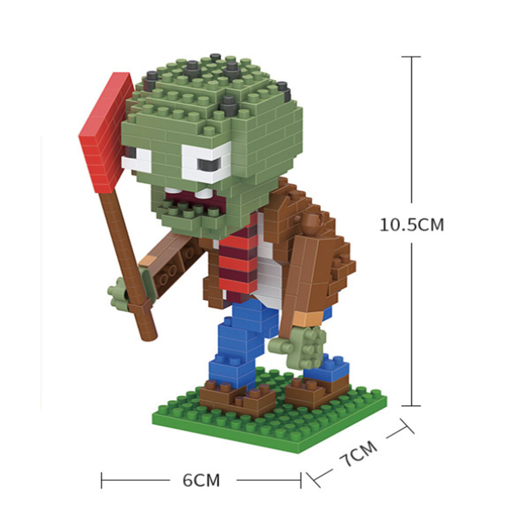 Zomby Building Blocks Puzzle Figures Plants vs Zombies Brick Toys