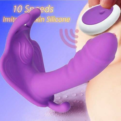 Remote Wearable Panties Dildo Vibrator G-Spot Massager Dildo Sex Toys Clitoris Thrusting Massager for Women Couple