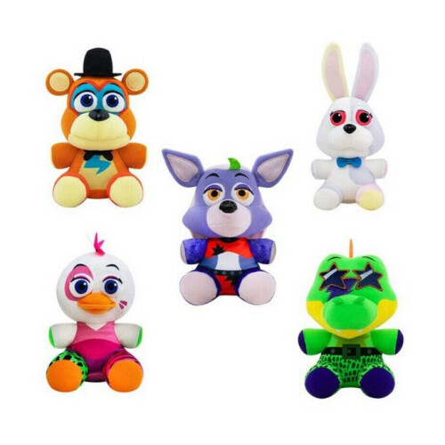 Five Nights At Freddy FNAF Horror Game Plush Doll 5pcs/Set