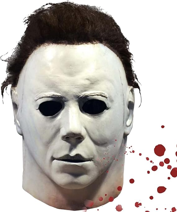 Michael Myers Masks Adult Kids Latex Michael Myers Face Cosplay Mask With Hair For Halloween Kills Scary Cosplay Costume Theme Party Props Full Head
