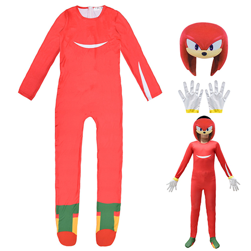 Sonic The Hedgehog Costume Children Anime Game Character Cosplay Costumes Halloween Costume For Kids Bodysuit Mask Headdress Party Dress Up Gift