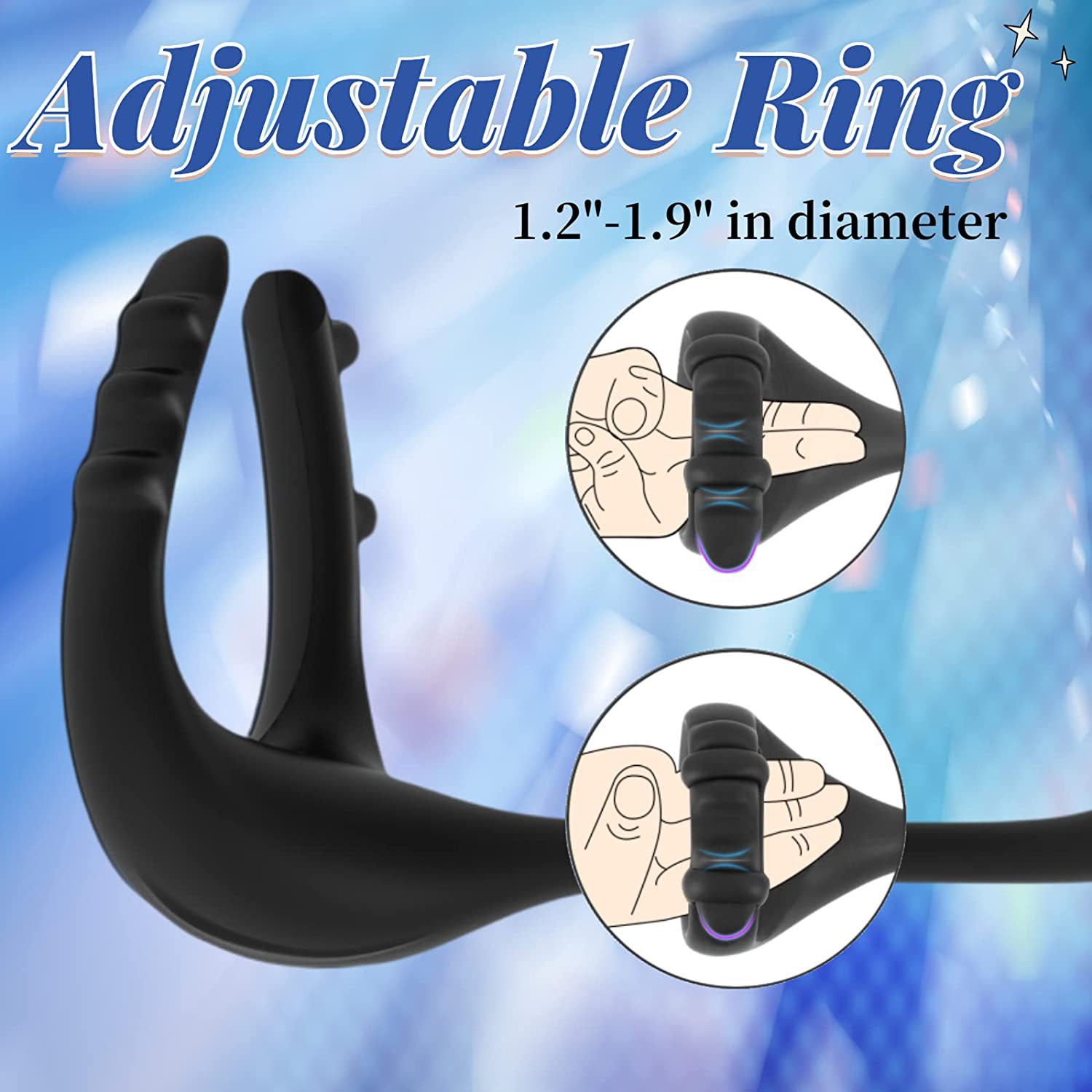 Sex Toys Cock Ring for Men Bluetooth Penis Ring Prostate Vibrator Adult Goods for Men Wireless Remote Massager Masturbator Anal Butt Plug Stimulator