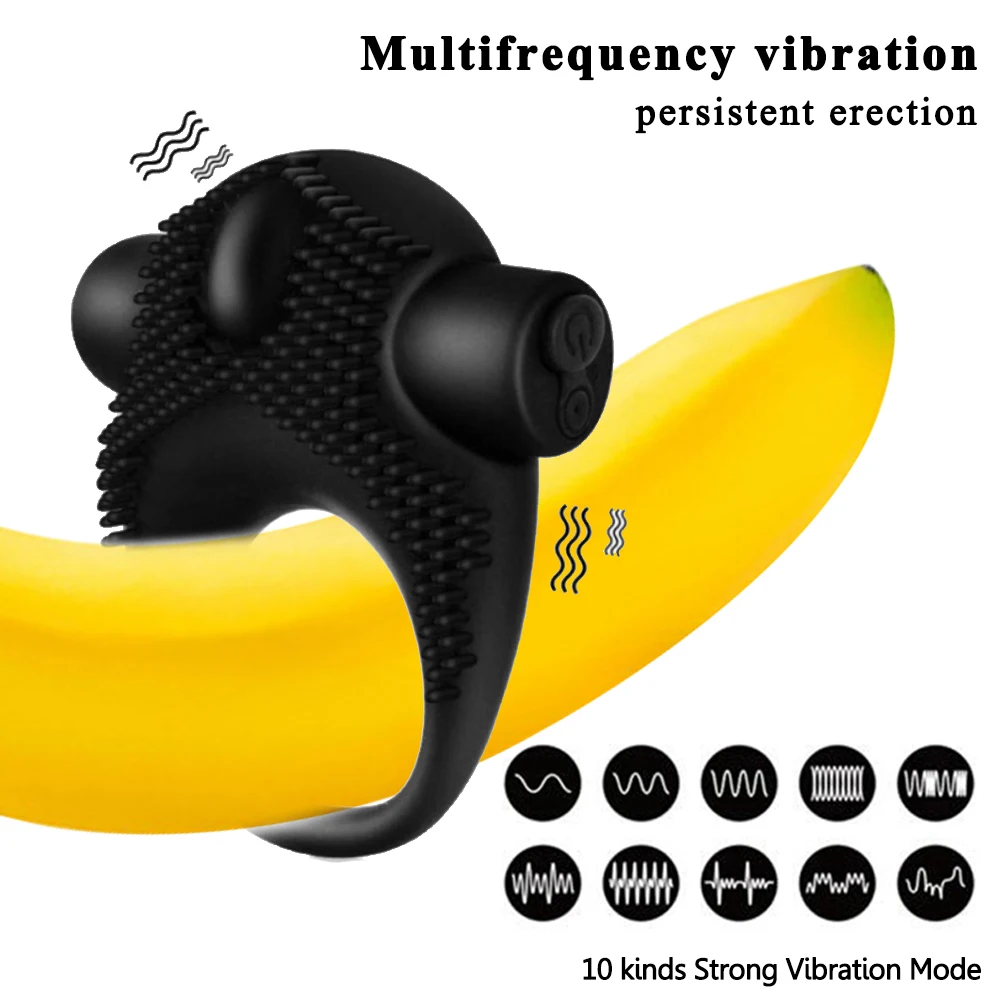 Cock Ring Vibrator Sex Toys Ejaculation Delay Toys For Men Age 18 Couples Penis Rings Sensualex Novelty Toys Rechargeable Multiple Vibration Modes Stimulation