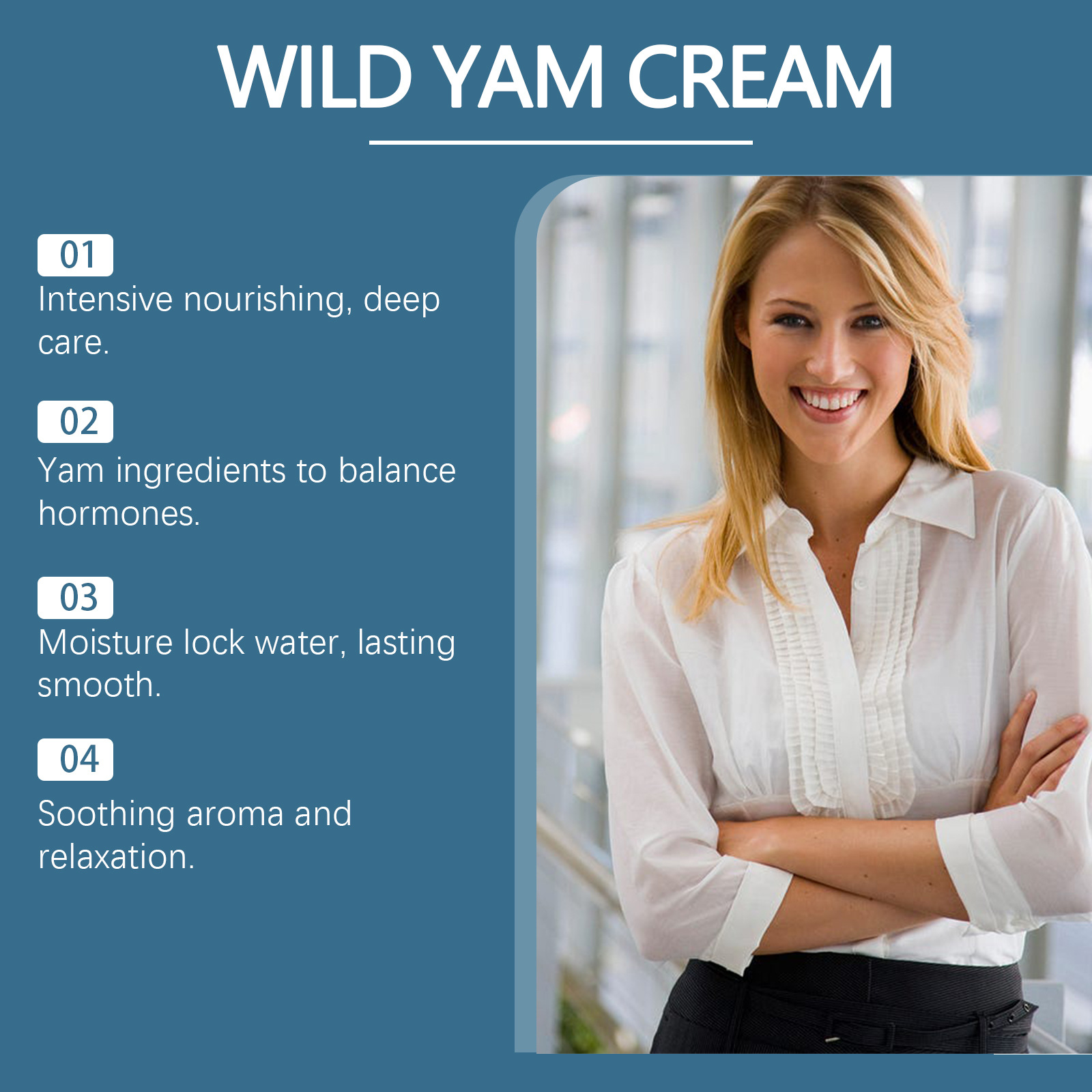 (1 PC) Wild Yam Cream Moisturizing Cream Hydrating Smooth Yam Root Extract Essence Firm Improve Skin Dullness Whitening Moisturizing For Body Face Care