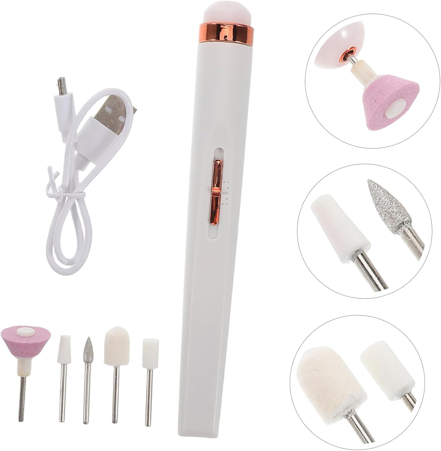 Nail Polisher Nail Kits Grinder Manicure Kit Drill Bits Pedicure Kit