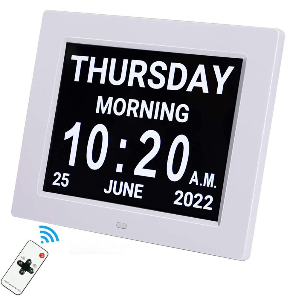 Dementia Clocks Calendar Clock Digital Day Date Alarm Clock Large 7 In
