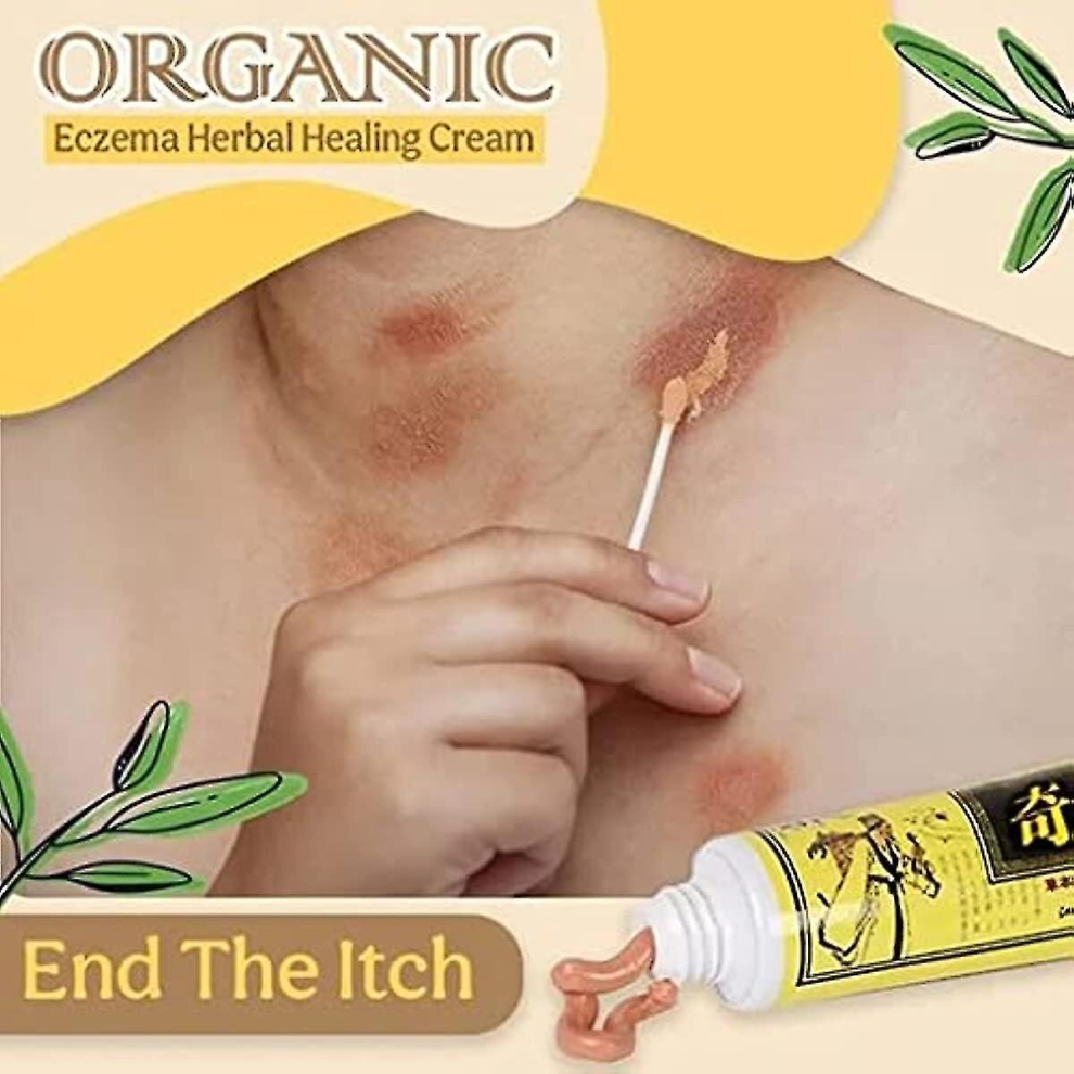 (1 PC) Natural Chinese Herbal Cream Organic Eczema Herbal Healing Cream Face Cream Body Cream Anti-itch Cream Ointment External Use