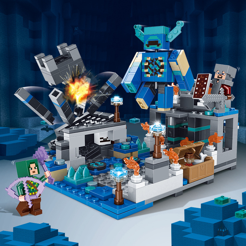 (Ender Dragon) Creative Boys Handmade Craft Minecraft Building Blocks Model Building Kits My World War City Without Box