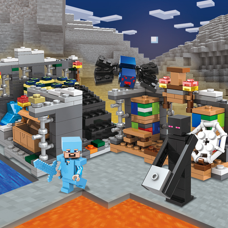 (Ender Dragon) Creative Boys Handmade Craft Minecraft Building Blocks Model Building Kits My World War City Without Box