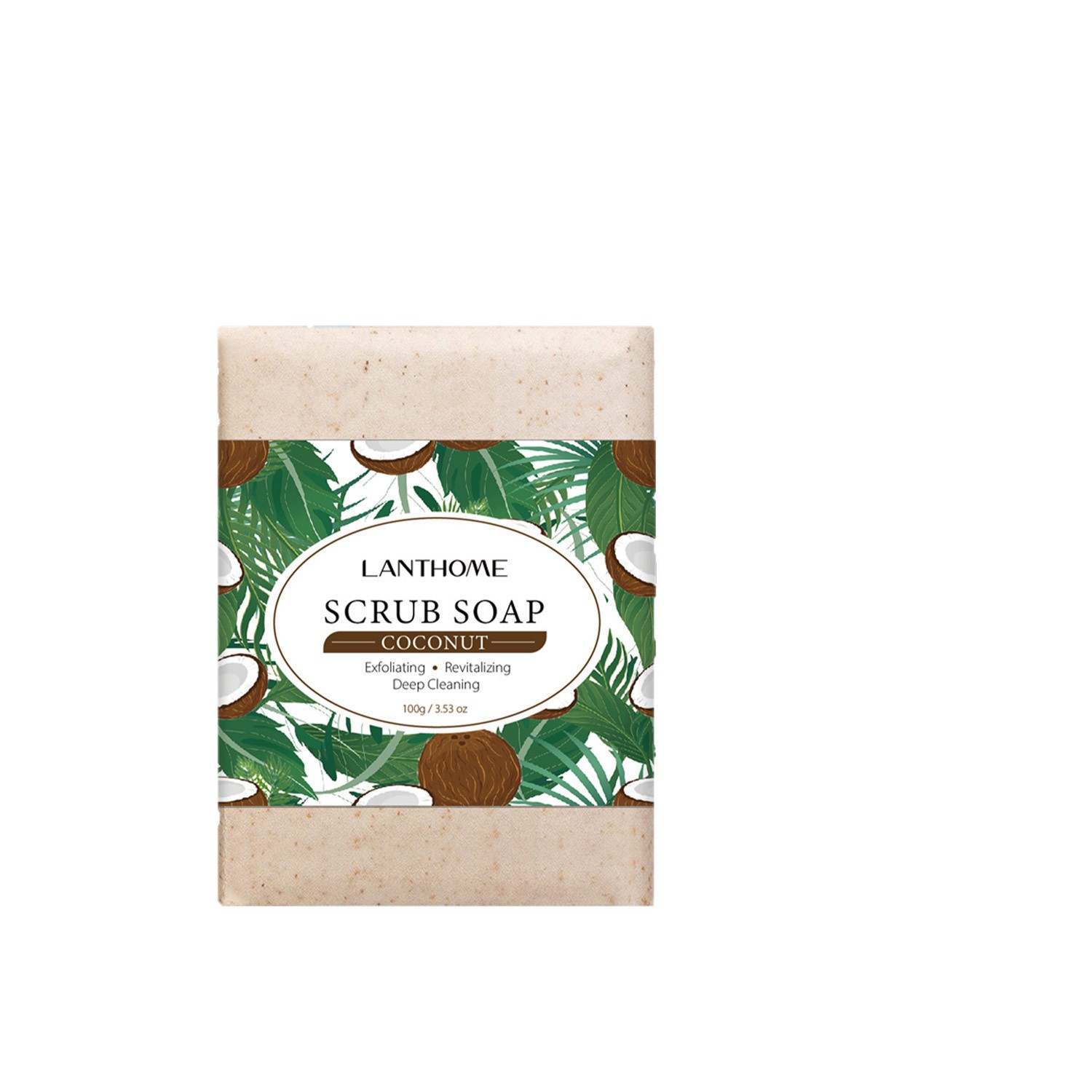 Natural Facial Body Scrub Soap With Essential Oil Deep Cleansing Exfoliating Bar For Daily Bath And Skincare Routine