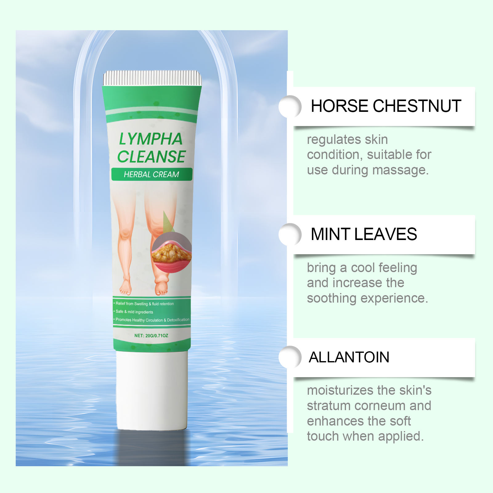 Herbal Body Care Cream Daily Massage Nourish Body Skin Mild Ingredients External Use Body Care Ointment