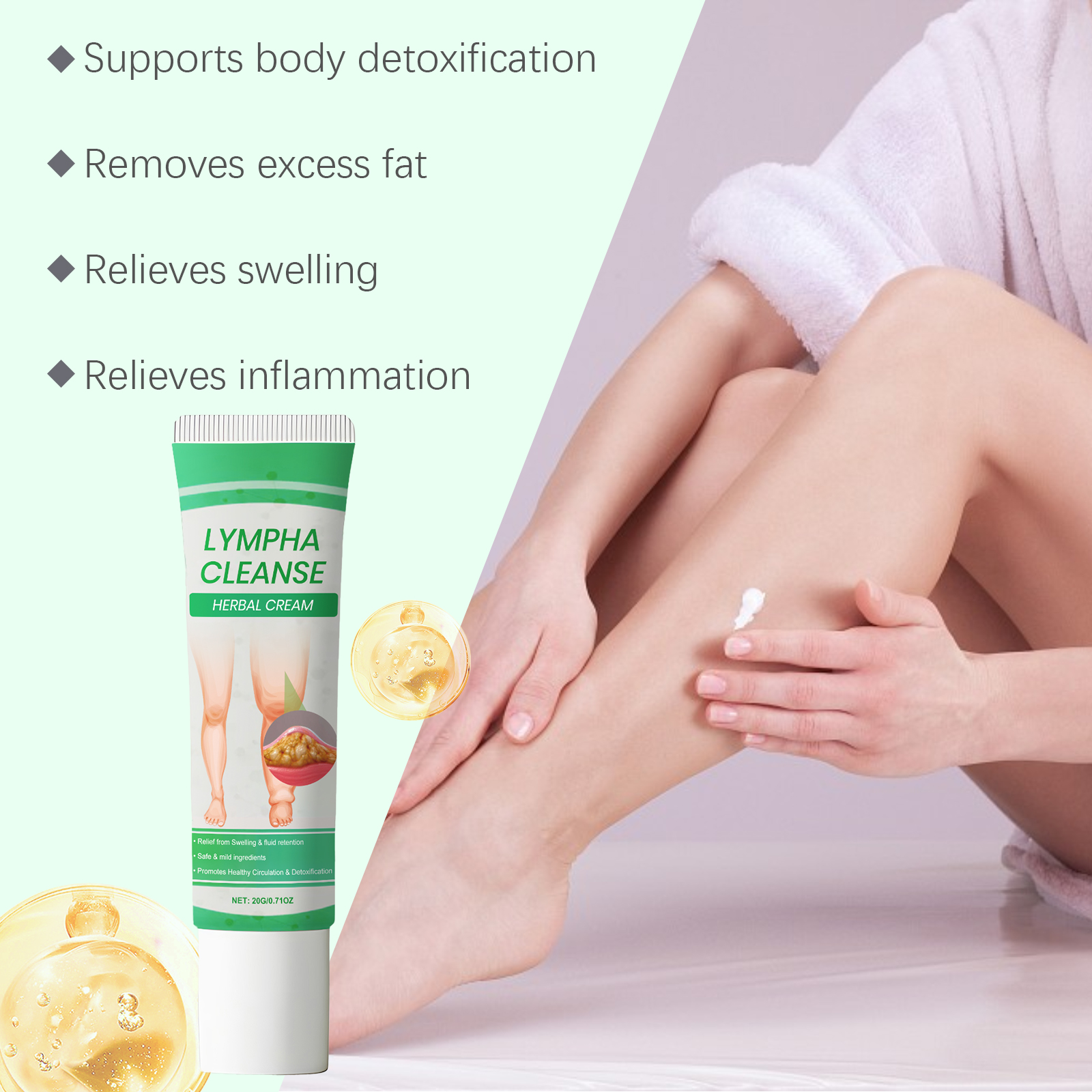 Herbal Body Care Cream Daily Massage Nourish Body Skin Mild Ingredients External Use Body Care Ointment