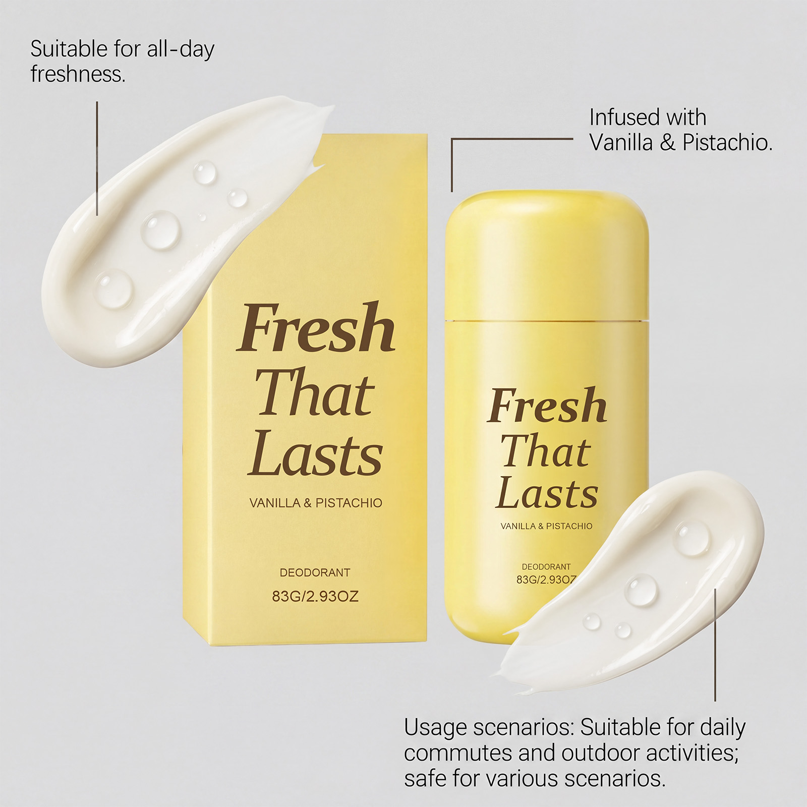 Moisturizing Fragranced Body Balm Clean For Men Women Summer Body Skin Refreshing Comfortable Portable Body Care Kit