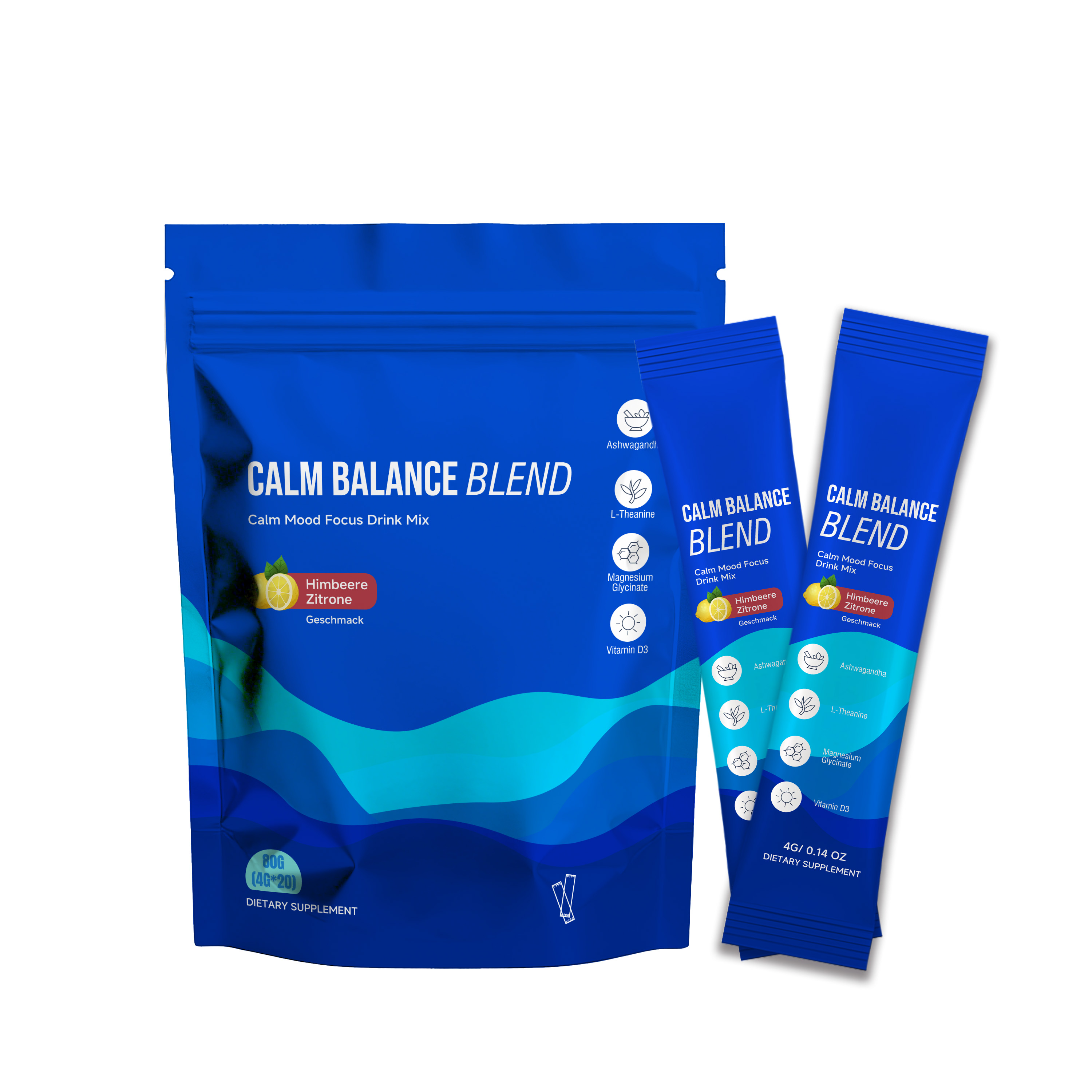 Calm Mind Gentle Care Powder Oral Daily Mood Balance Supplement Boost Body Energy Vitality And Focus Condition