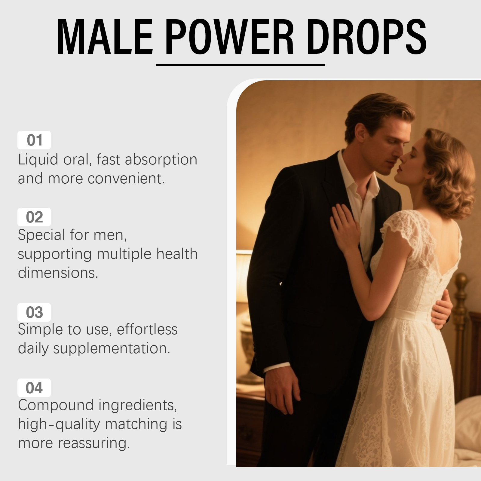 Male Body Care Drops Boost Vitality Daily Care For Men Replenish Energy Improve Physical Condition