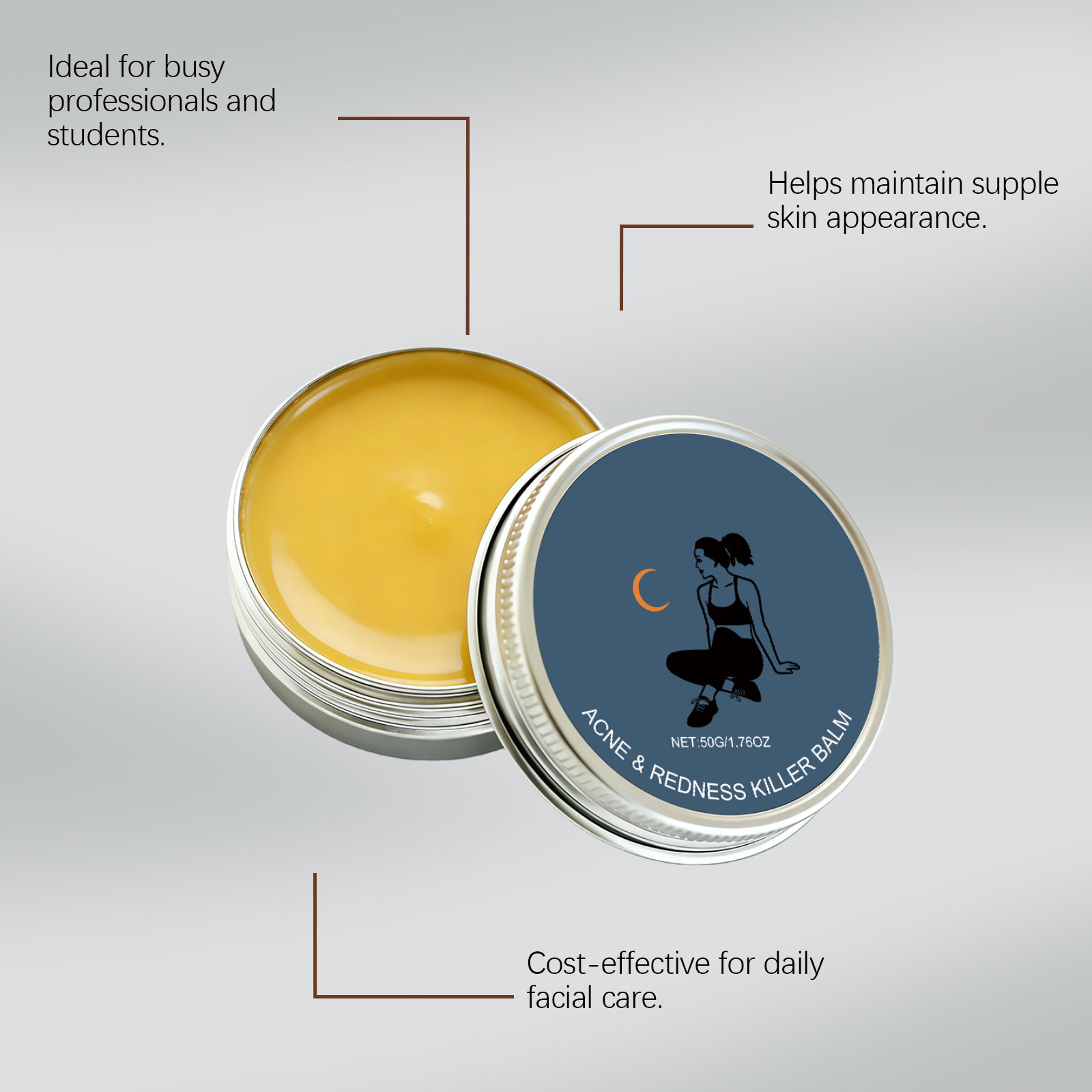 Facial Moisturizing Ointment Mild Hydrating Clear Smooth Light Delicate Refreshing Gentle Care Face Skin Cream