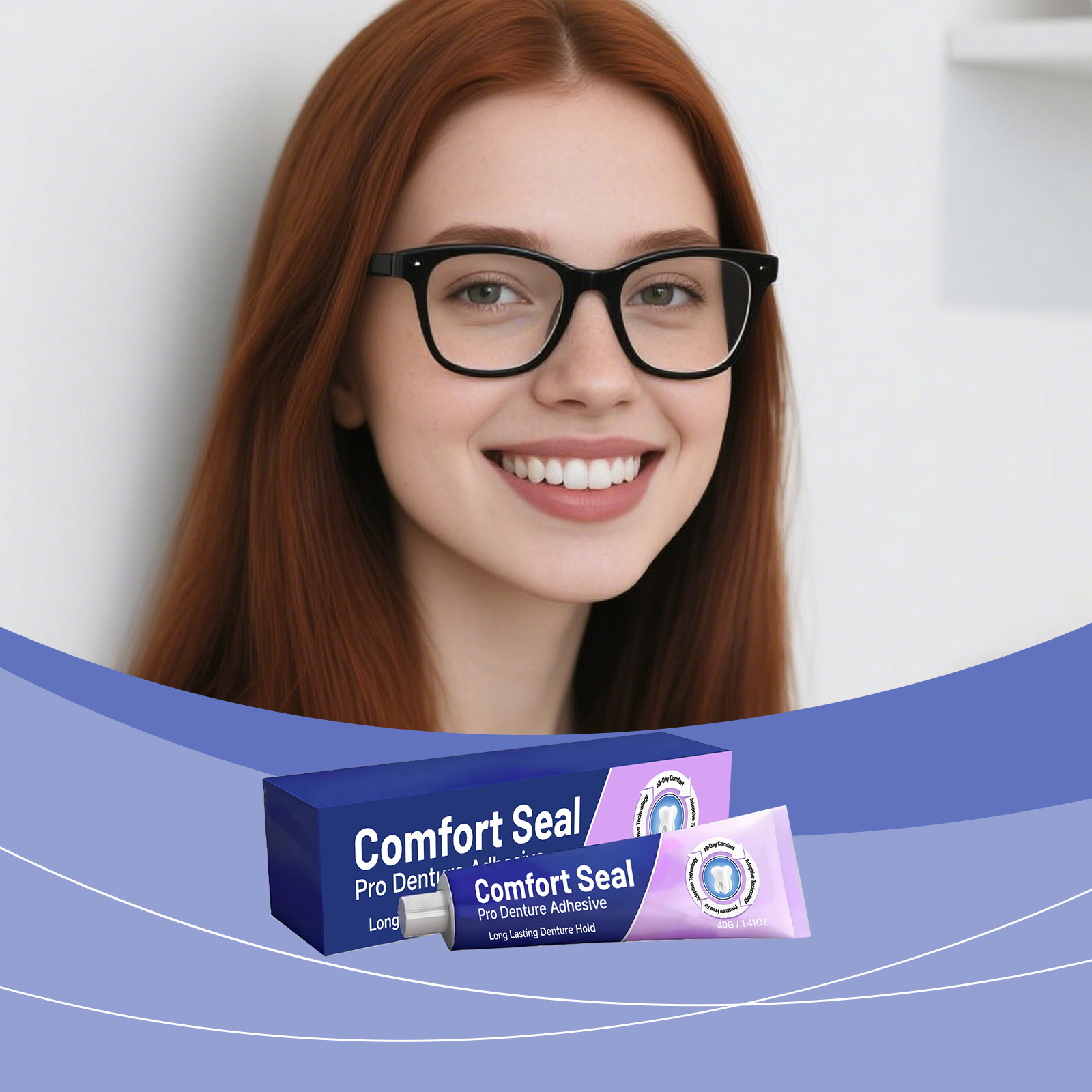 Denture Adhesive Easy Operation Natural Fit High Comfort Nice Appearance Mild Texture Fix Artificial Teeth Oral Daily Use Care Product
