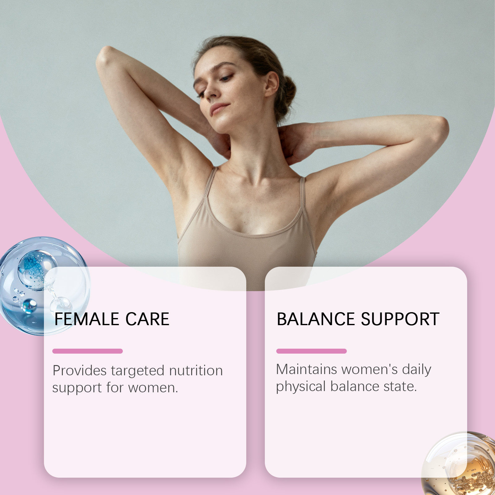 Women Balance Renew Nutrition Capsules Special Care Oral Dietary Supplement Cycle Nourish Physical Condition Regulate Nutrient Supply