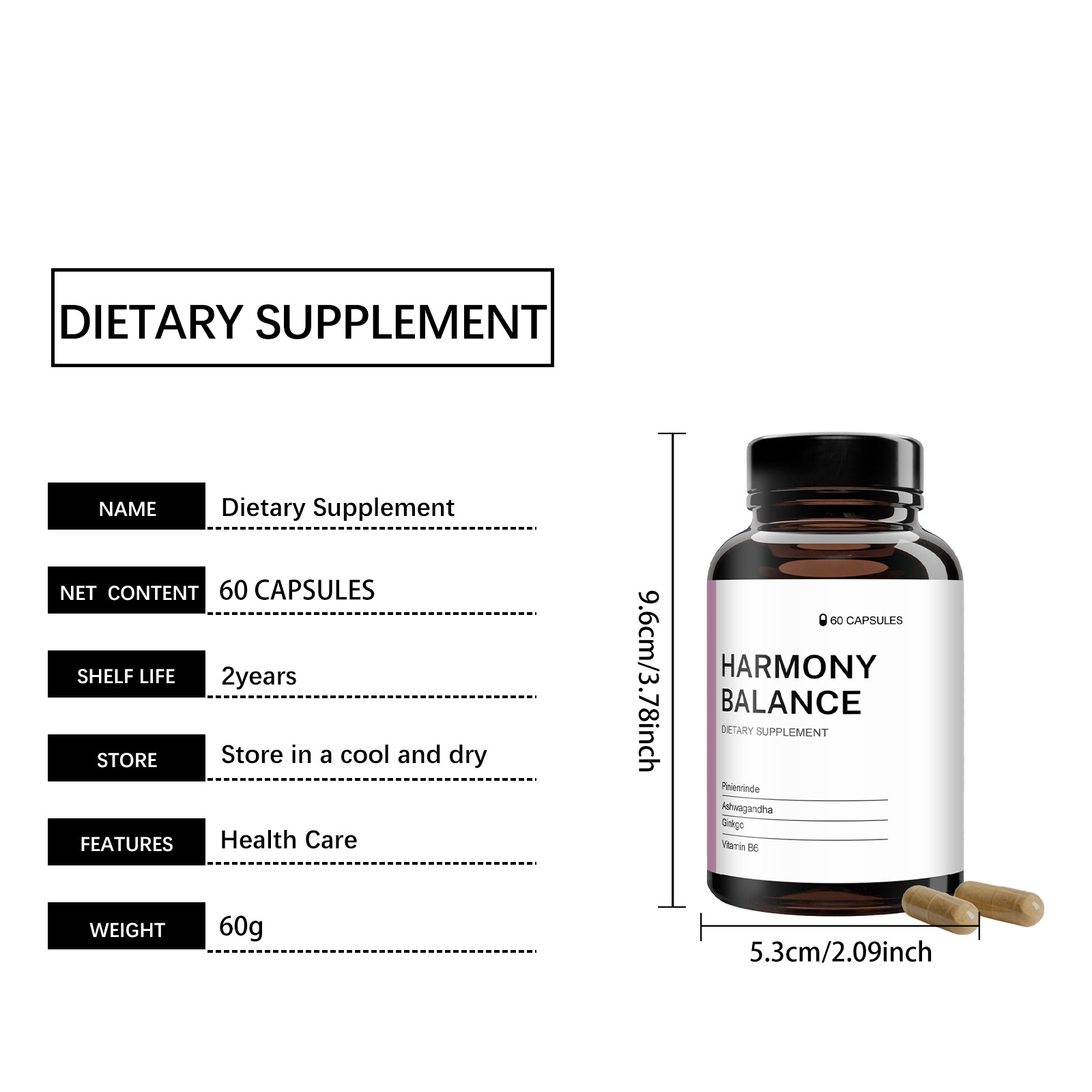 Women Balance Renew Nutrition Capsules Special Care Oral Dietary Supplement Cycle Nourish Physical Condition Regulate Nutrient Supply