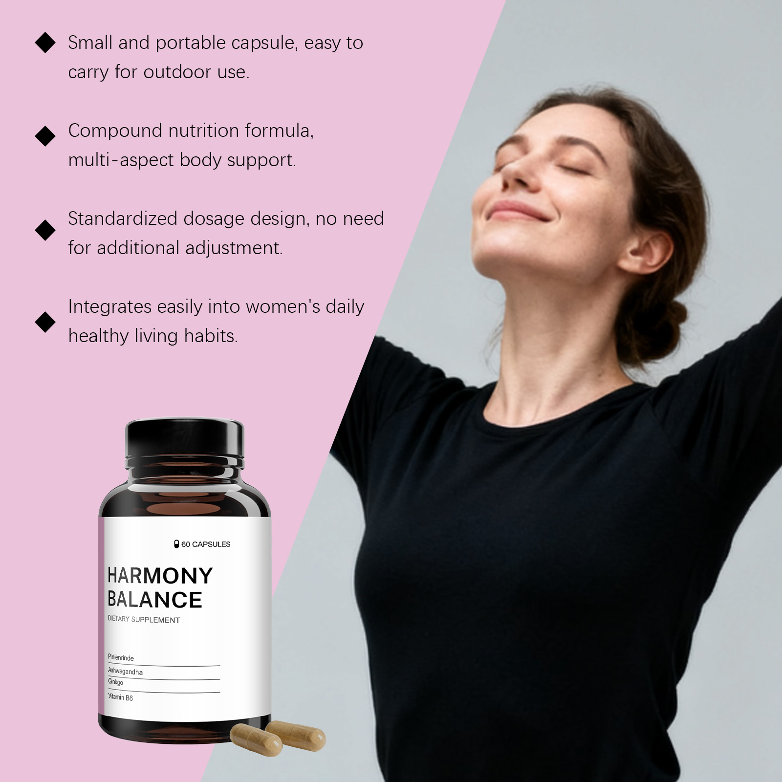 Women Balance Renew Nutrition Capsules Special Care Oral Dietary Supplement Cycle Nourish Physical Condition Regulate Nutrient Supply