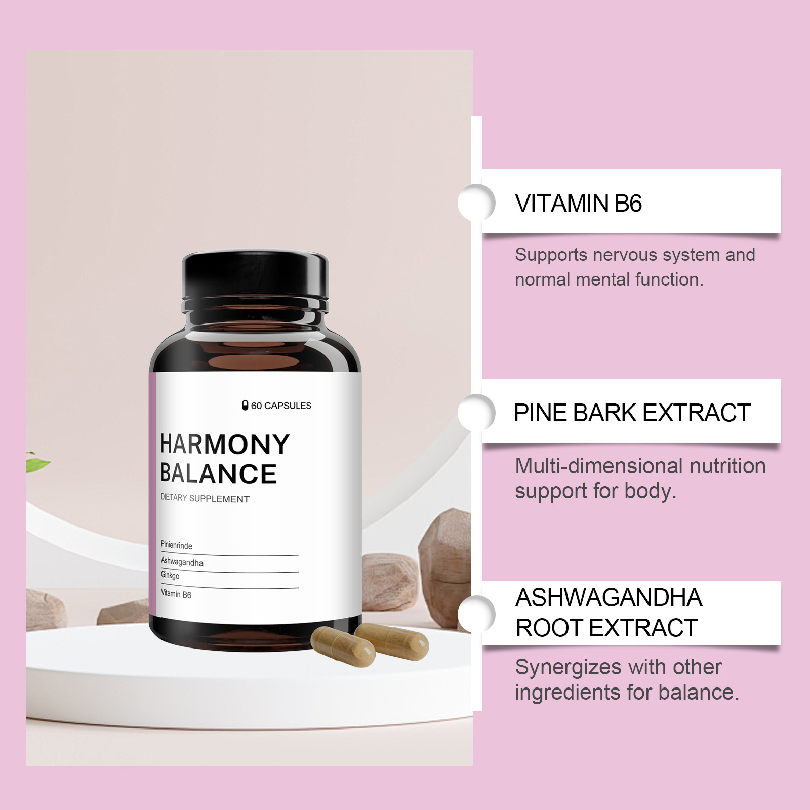 Women Balance Renew Nutrition Capsules Special Care Oral Dietary Supplement Cycle Nourish Physical Condition Regulate Nutrient Supply