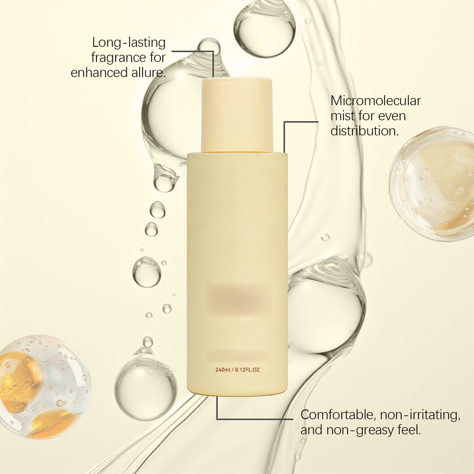 Vanilla Beach Fragrance Spray Natural Fresh Long Lasting Delicate Elegant Romantic Charming Portable Daily Scent Mist