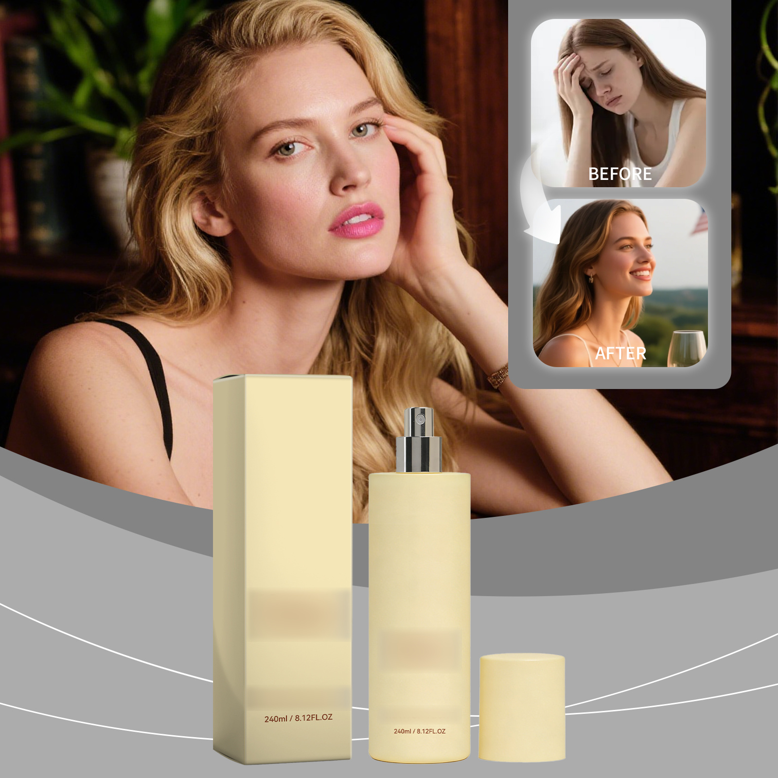 Vanilla Beach Fragrance Spray Natural Fresh Long Lasting Delicate Elegant Romantic Charming Portable Daily Scent Mist