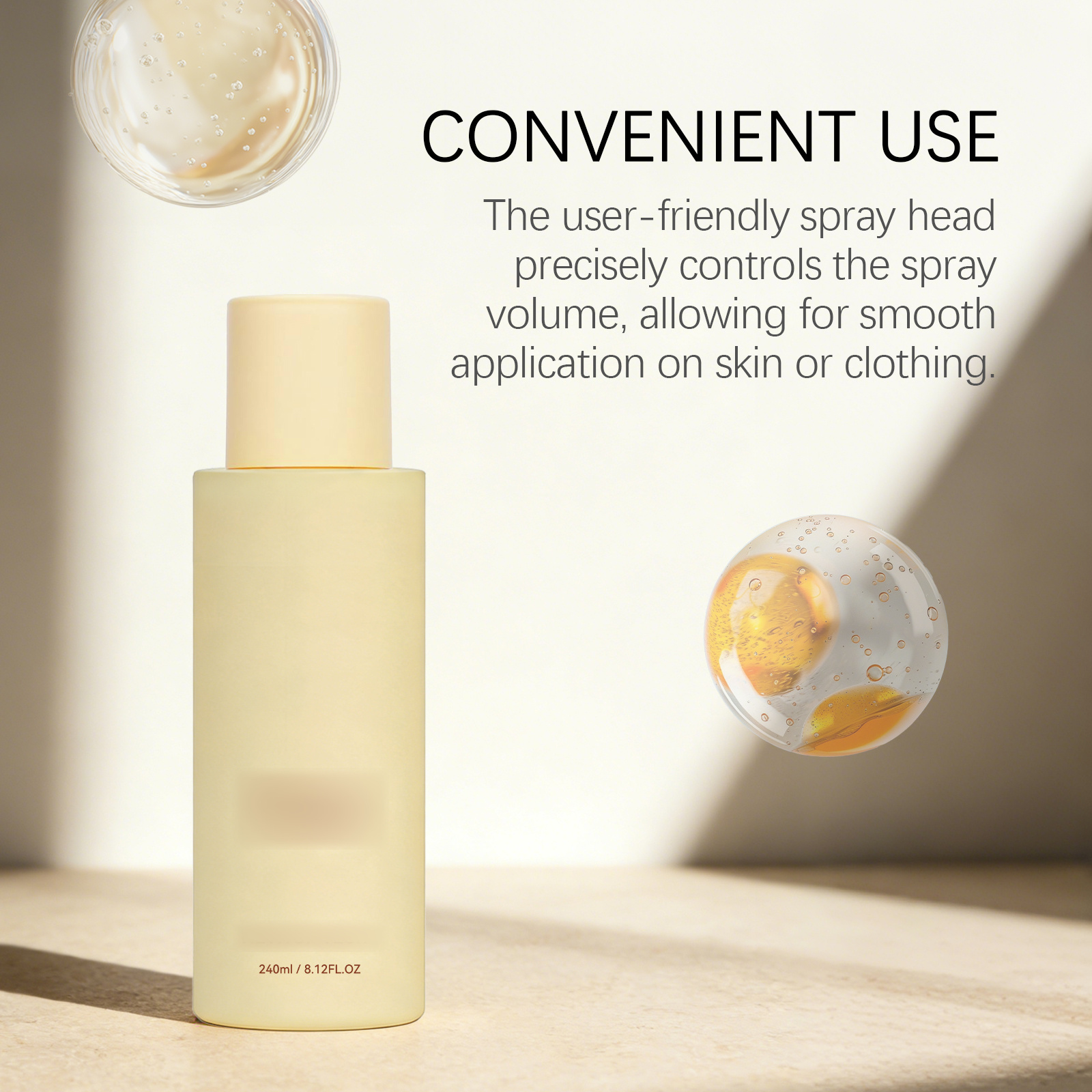 Vanilla Beach Fragrance Spray Natural Fresh Long Lasting Delicate Elegant Romantic Charming Portable Daily Scent Mist