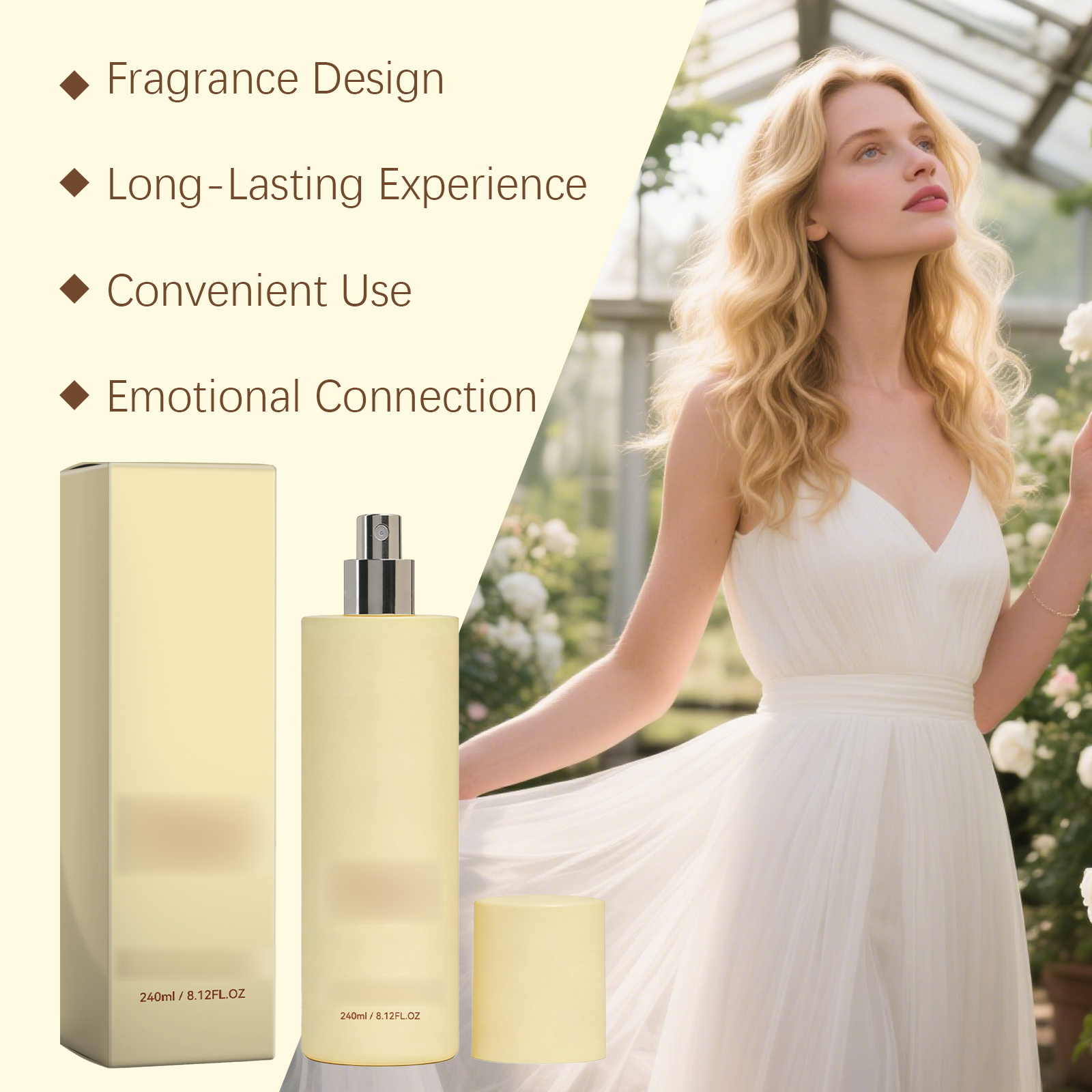 Vanilla Beach Fragrance Spray Natural Fresh Long Lasting Delicate Elegant Romantic Charming Portable Daily Scent Mist