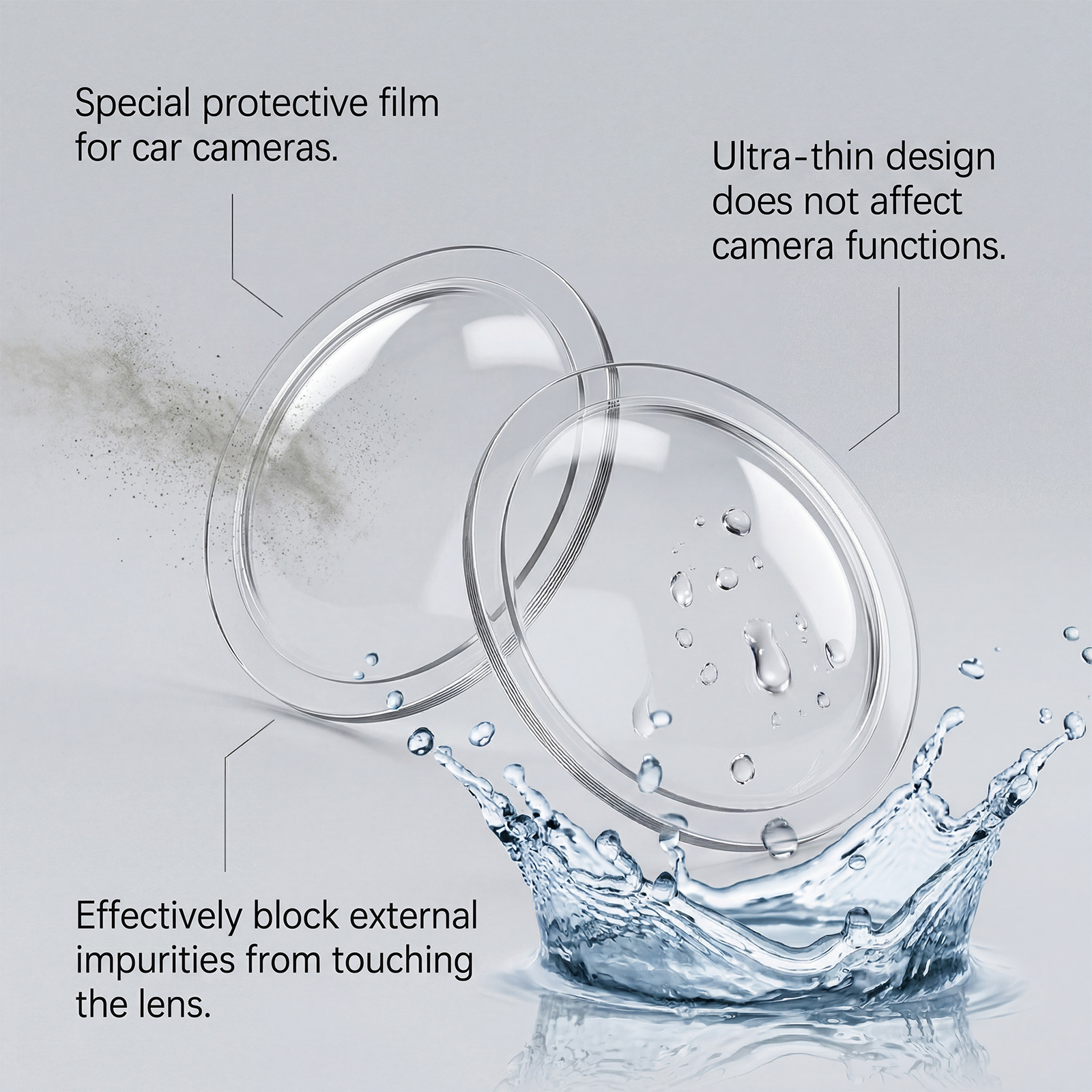 Car Camera Protective Film Lens Cover Vehicle Front Dedicated 360 Reverse Rear Image Shield For Auto Internal External Lens Safeguard