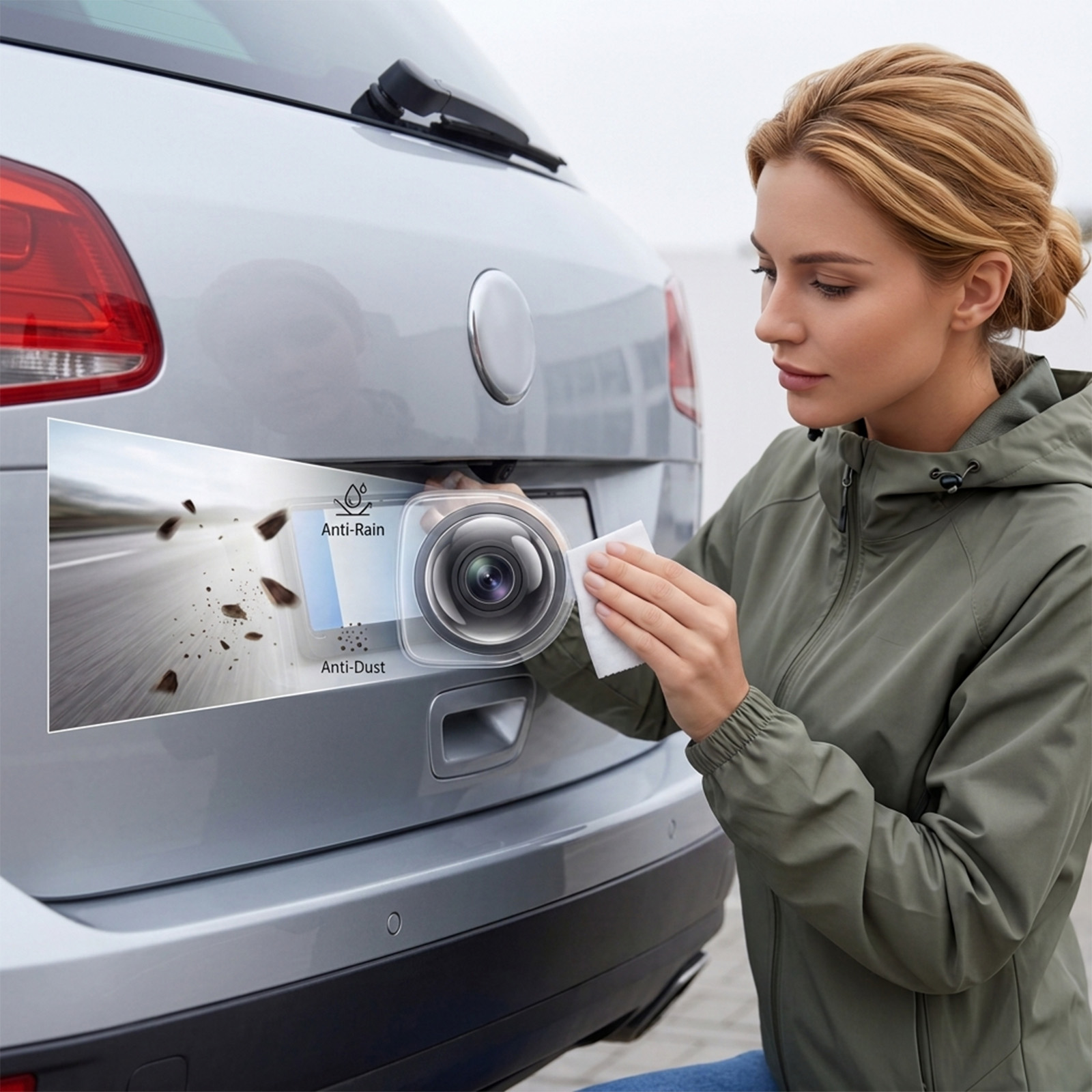 Car Camera Protective Film Lens Cover Vehicle Front Dedicated 360 Reverse Rear Image Shield For Auto Internal External Lens Safeguard