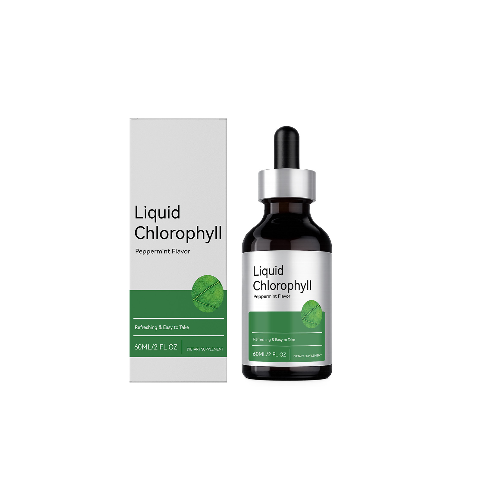 Peppermint Green Extract Refreshing Drops Plant Essence Balance Daily Diet Light Skin Supplement Oral Care For Body Tissue Nourishment