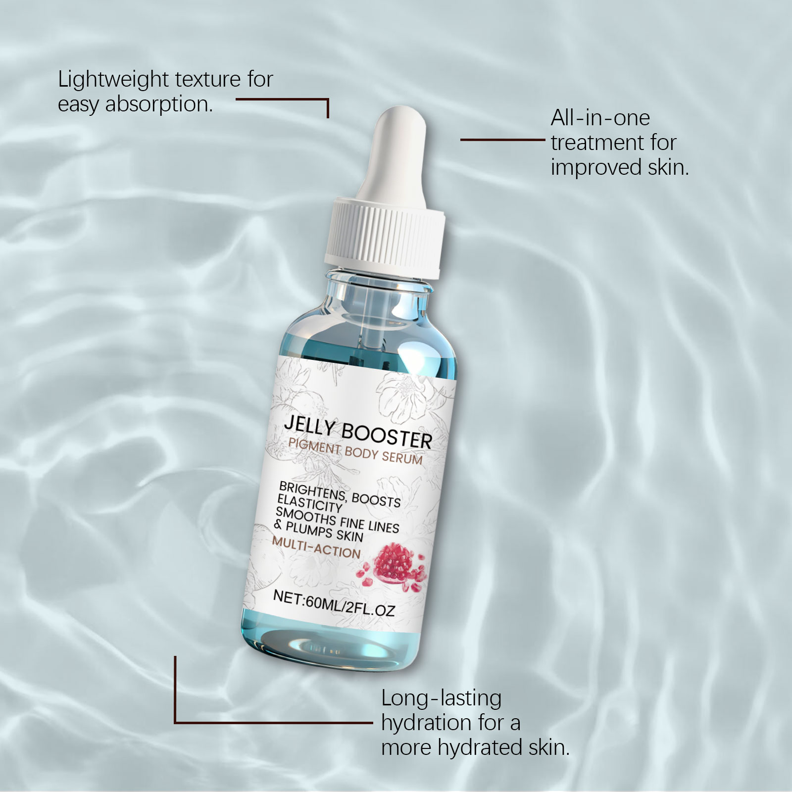 Skin Care Essence Liquid Soft Texture Mild Moisturizing Hydrating Nourishing Skin Refreshing Daily Facial Treatment