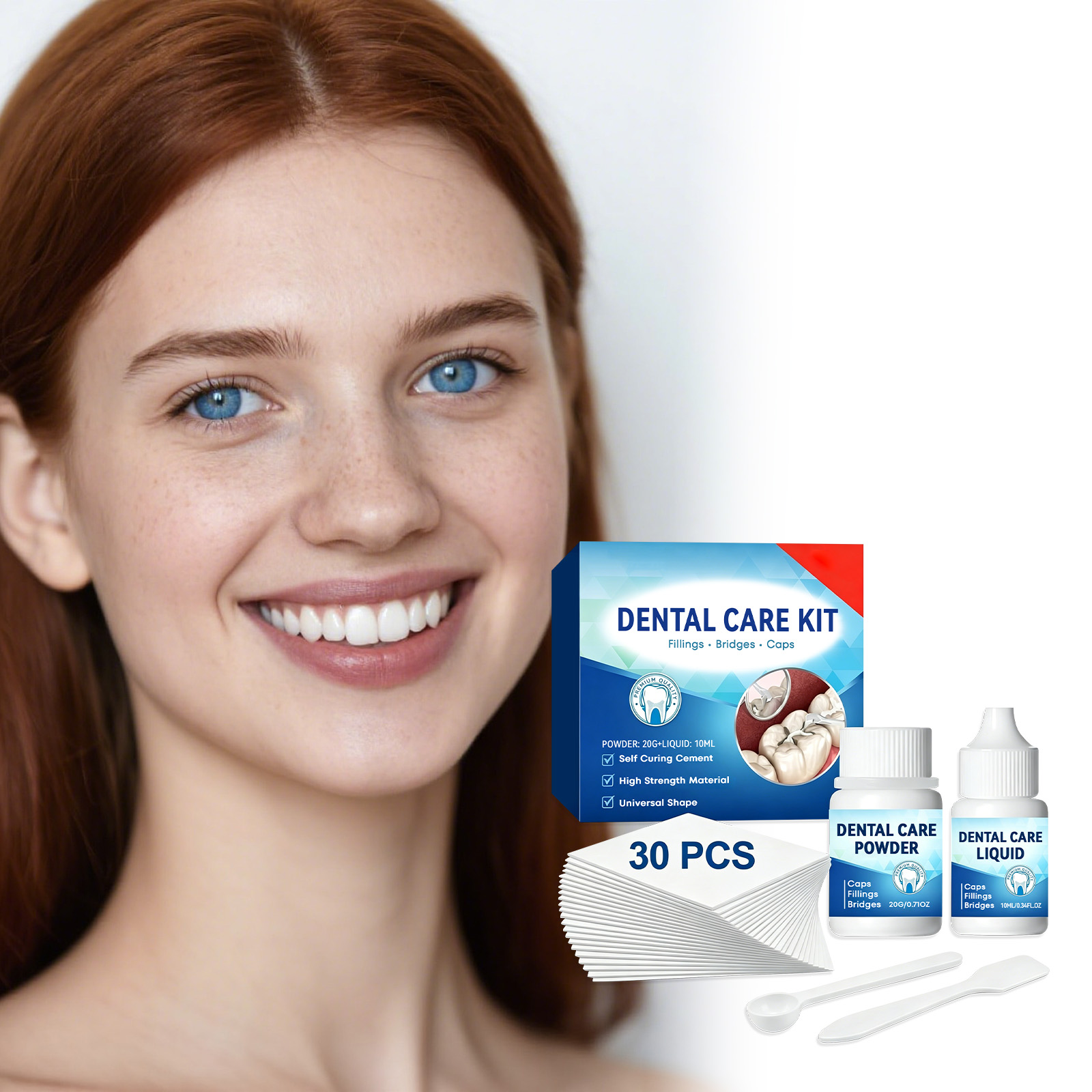 Dental Care Kit Quick Molding Mild Formula Invisible Beautiful Easy Operation Firm Teeth Beauty Repair