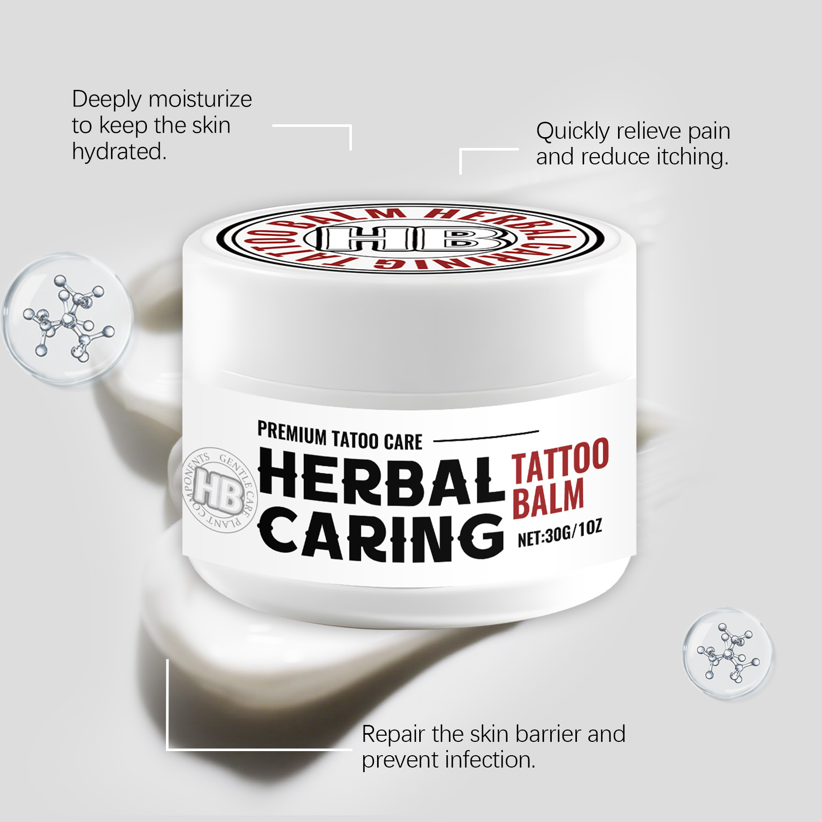 Herbal Tattoo Care Ointment Mild Gentle Nourishing Moisturizing Daily Care For Human Body Skin Care