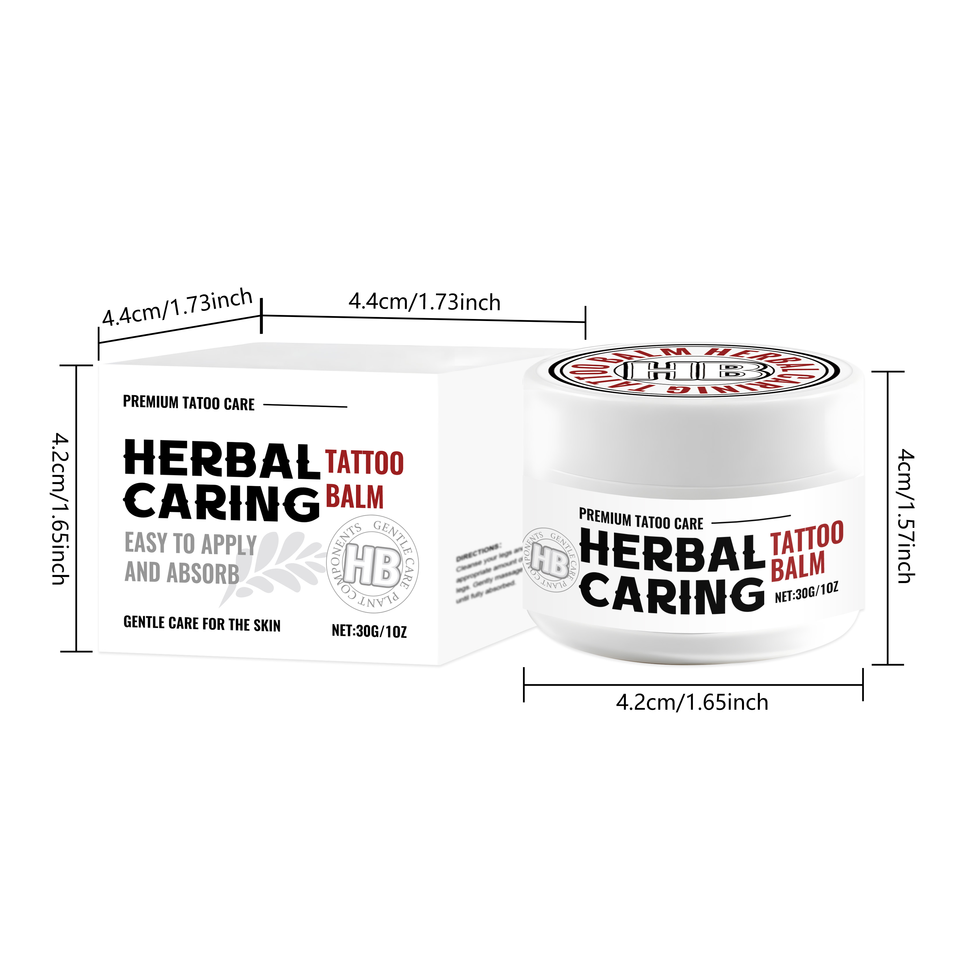 Herbal Tattoo Care Ointment Mild Gentle Nourishing Moisturizing Daily Care For Human Body Skin Care